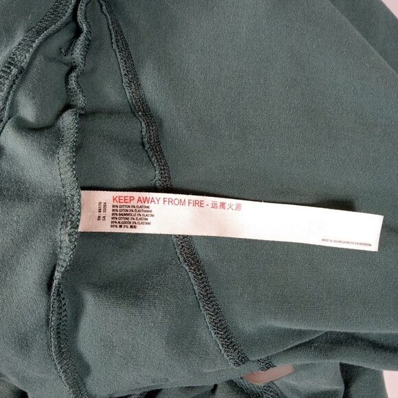 Free People FP Movement Hot Shot Long Sleeve Hooded Jumpsuit Sage Green Size S - Picture 4 of 7